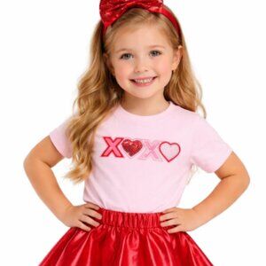 Xoxo Sequin Patch Valentine's Day Shirt - Sweet Wink